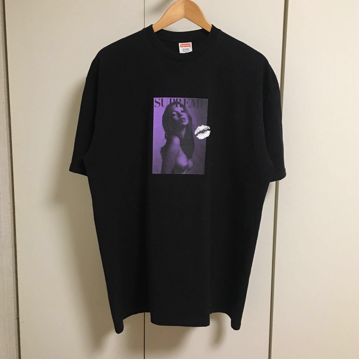 超希少 XL 黒 キムタク 私物着用 Supreme ケイトモス Tシャツ Kate Moss Tee 木村拓哉 ブラック