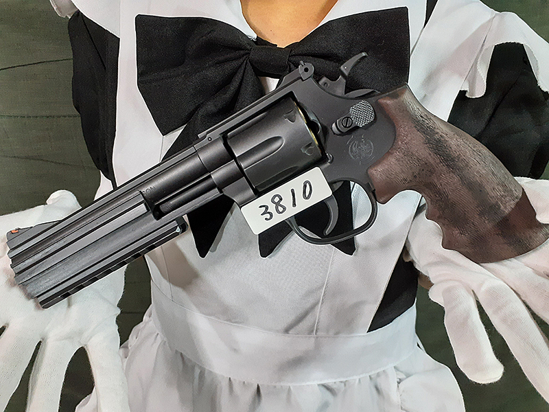 【S&W M586PPC】（3810） クラウン 10禁エアコキリボルバー 金属塗装カスタム GTFクマザワ