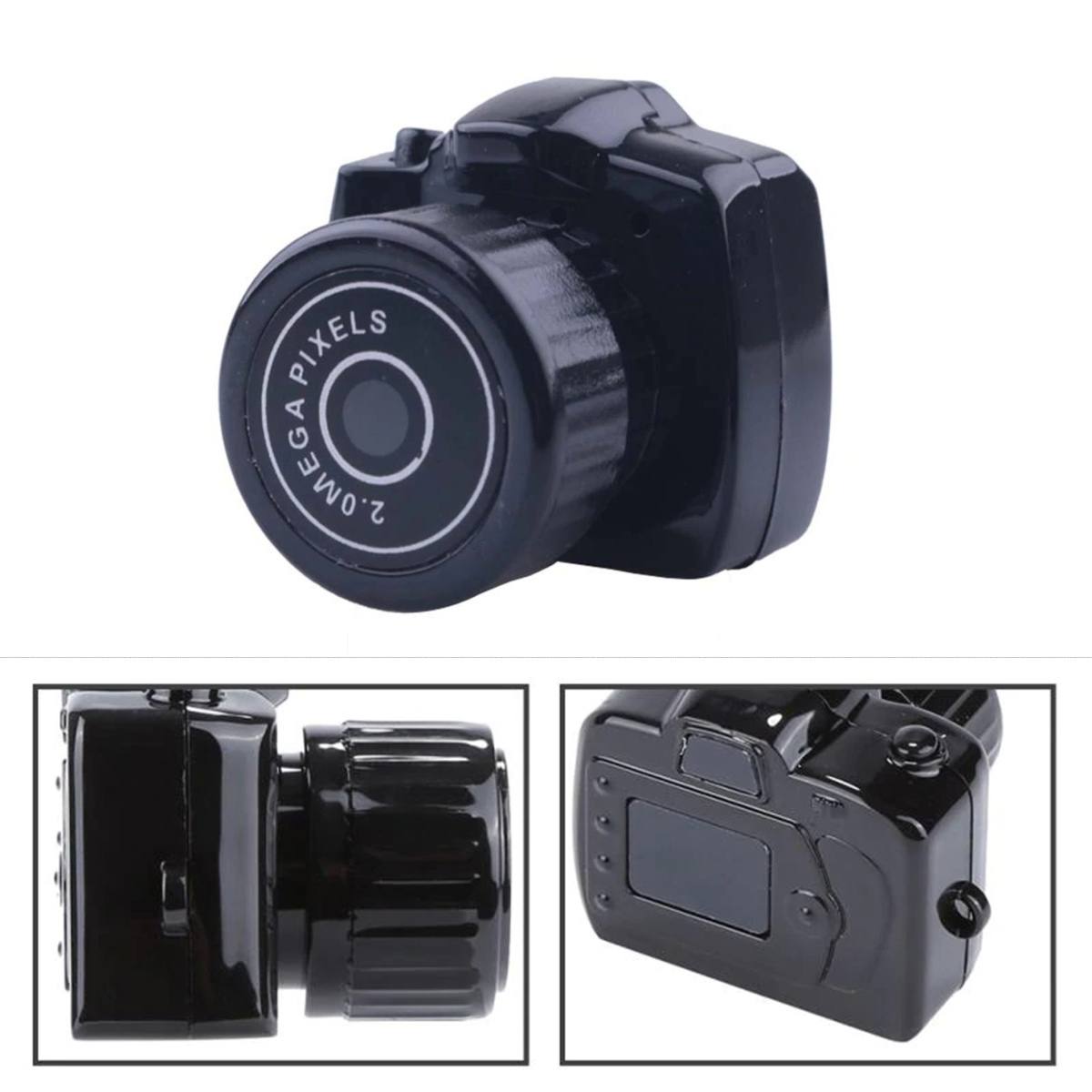 超小型 MINI CAMERA カメラ 【箱入り】指先サイズ デジタルカメラ 小型カメラ ブラック ｘ2個_画像4