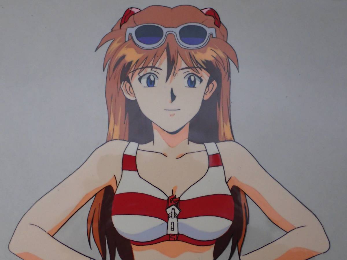 Клеточная картинка неоново -евангелион Sooryu Asuka Langley Hideaki Evangelion Anime Cel