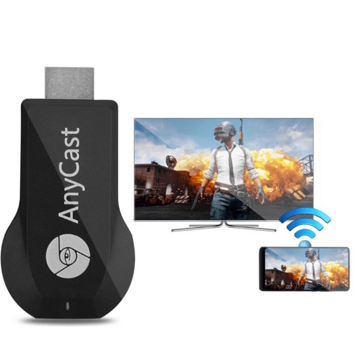 Anycast　ドングルレシーバー HDMIアダプター 簡単接続 大画面 1080P 高画質　高速 無線　iOS14 対応