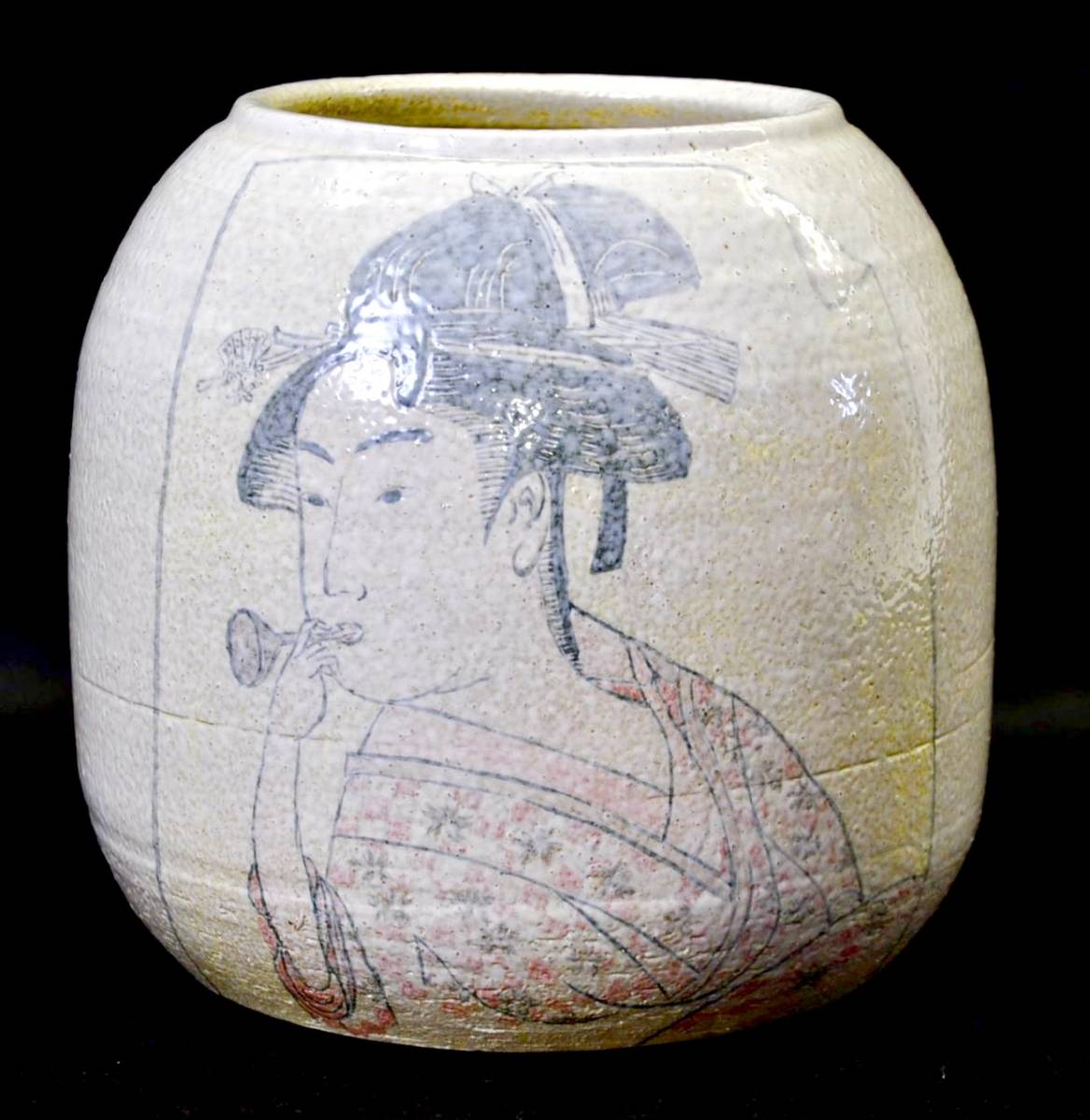  rurubu ателье произведение искусство ваза для цветов 20 бусина ro картина в жанре укиё kabuki изображение красавицы ваза отличный чувство .. .... произведение группа HNK