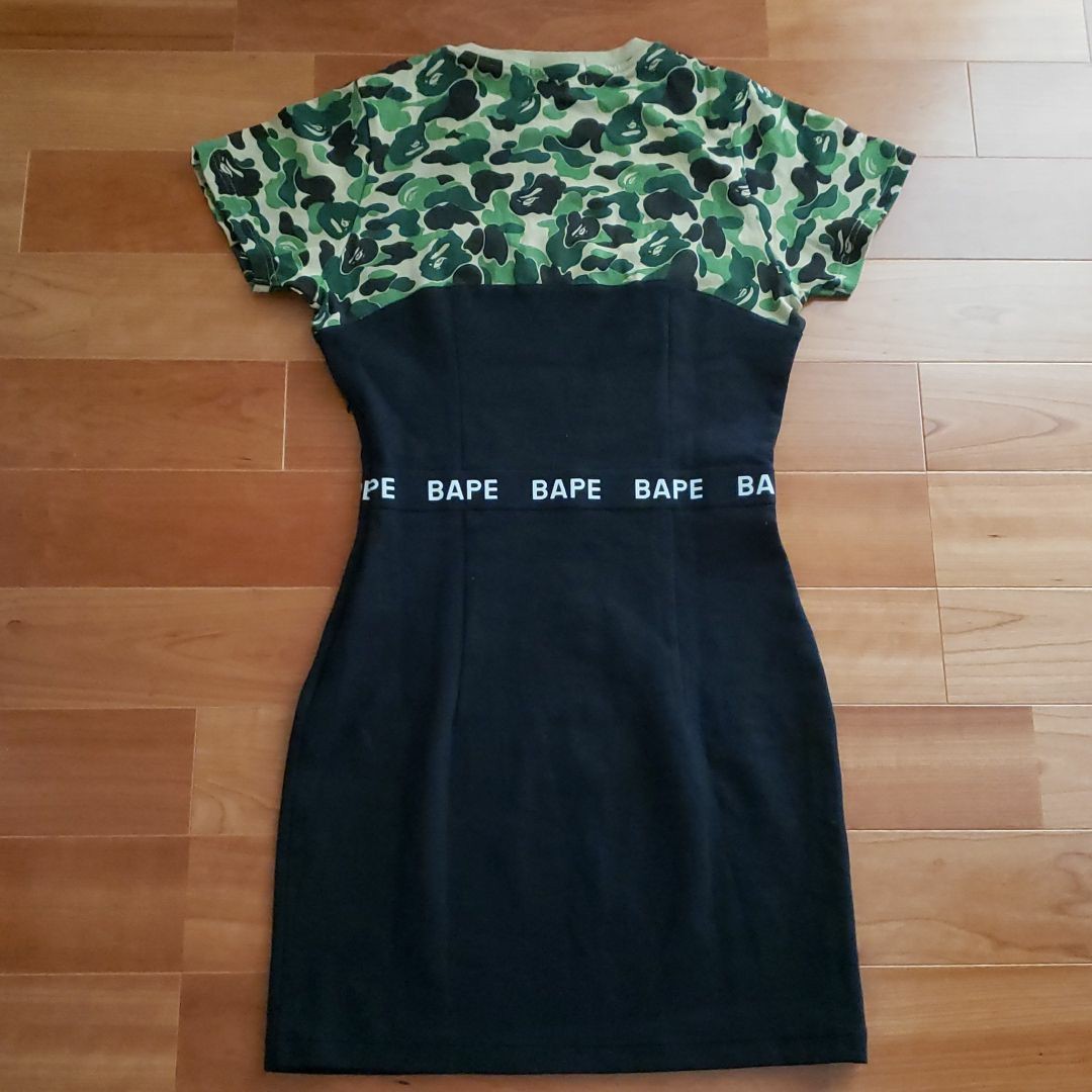 未使用】A BATHING APE カモフラージュワンピース エイプ camo 未使用】A BATHING APE カモフラージュワンピース エイプ camo