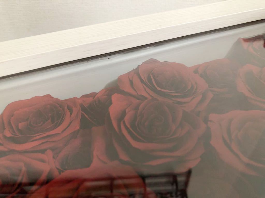 Kannax バラ　薔薇　ドライフラワー グランデ 外寸 H381 × W237 × D146mm 白地木目　79200円相当　酸化と紫外線からお花を守る構造　花_画像2