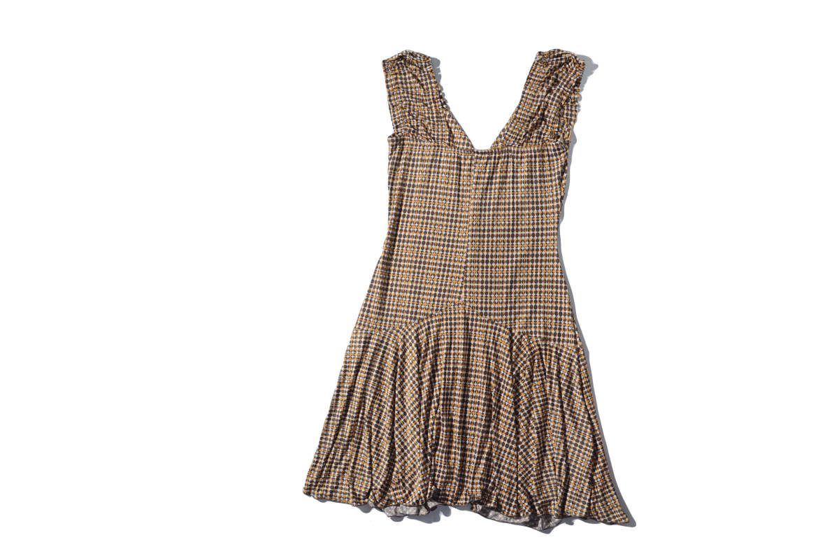 美品。エジェリ フランス製 ストレッチAラインワンピース 2 2点以上ご落札で送料無料!_画像2