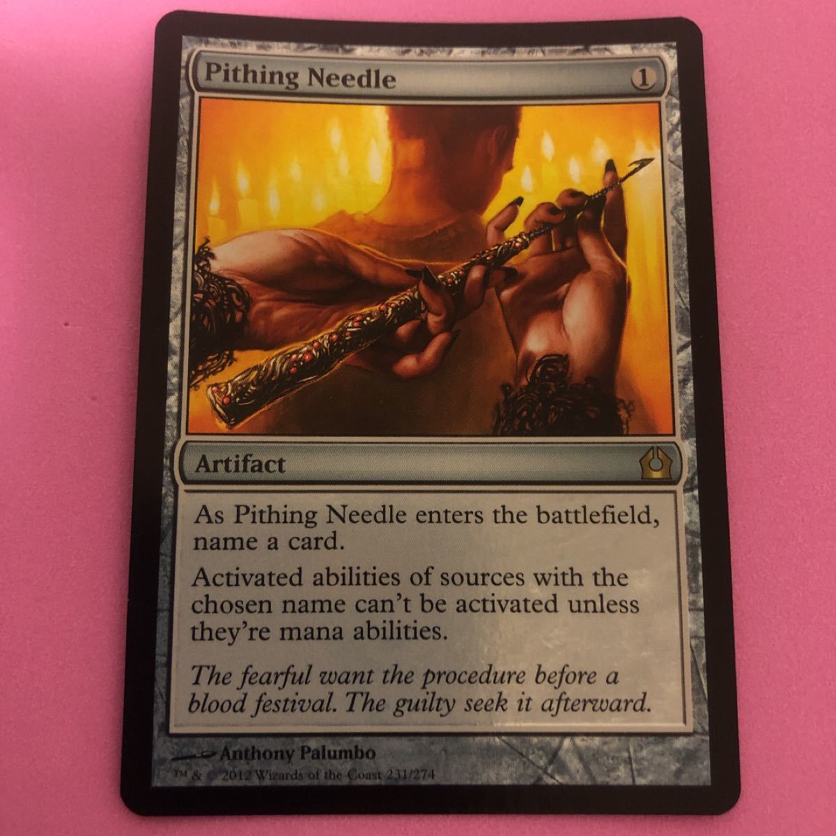 MTG 真髄の針/Pithing Needle 英　FOIL 4枚セット