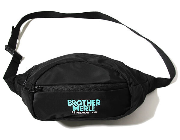 Brother Merle (ブラザーマール) ウェストバッグ ボディバッグ Men's Fanny Pack Norm in Hawaii Black スケボー SKATE SK8