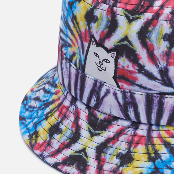 RIPNDIP ( "губа" n dip ) шляпа панама Lord Nermal Cotton Dyed Bucket Hat Sunburst Tie Dye кошка кошка скейтборд 