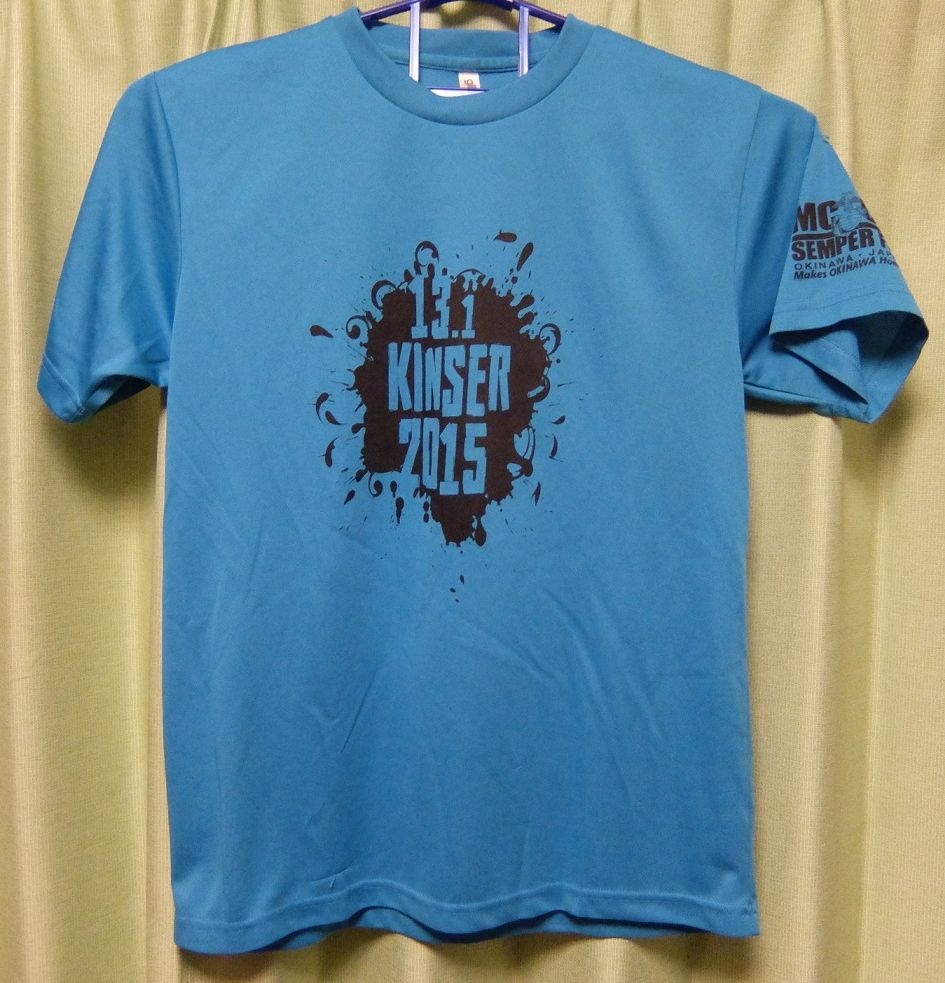 KINSER K 1/2 マラソン　半袖Tシャツ　LL　キャンプキンザー　中古_画像1