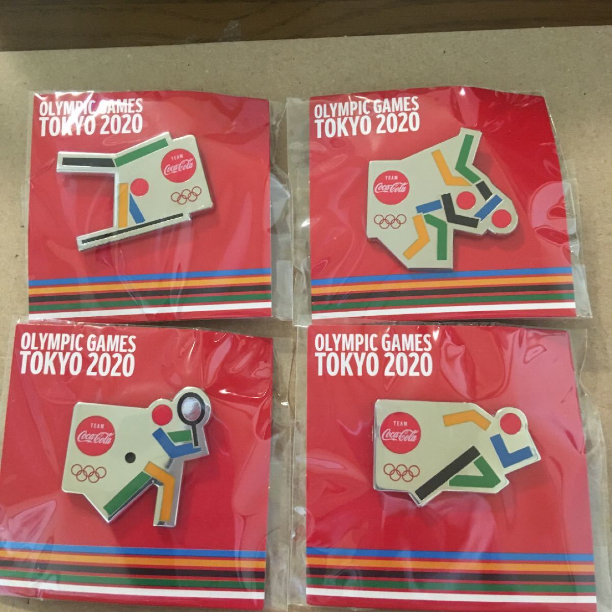 東京オリンピック×コカコーラ オリジナルピンバッジ 全8種 ピクトグラム 未開封 非売品