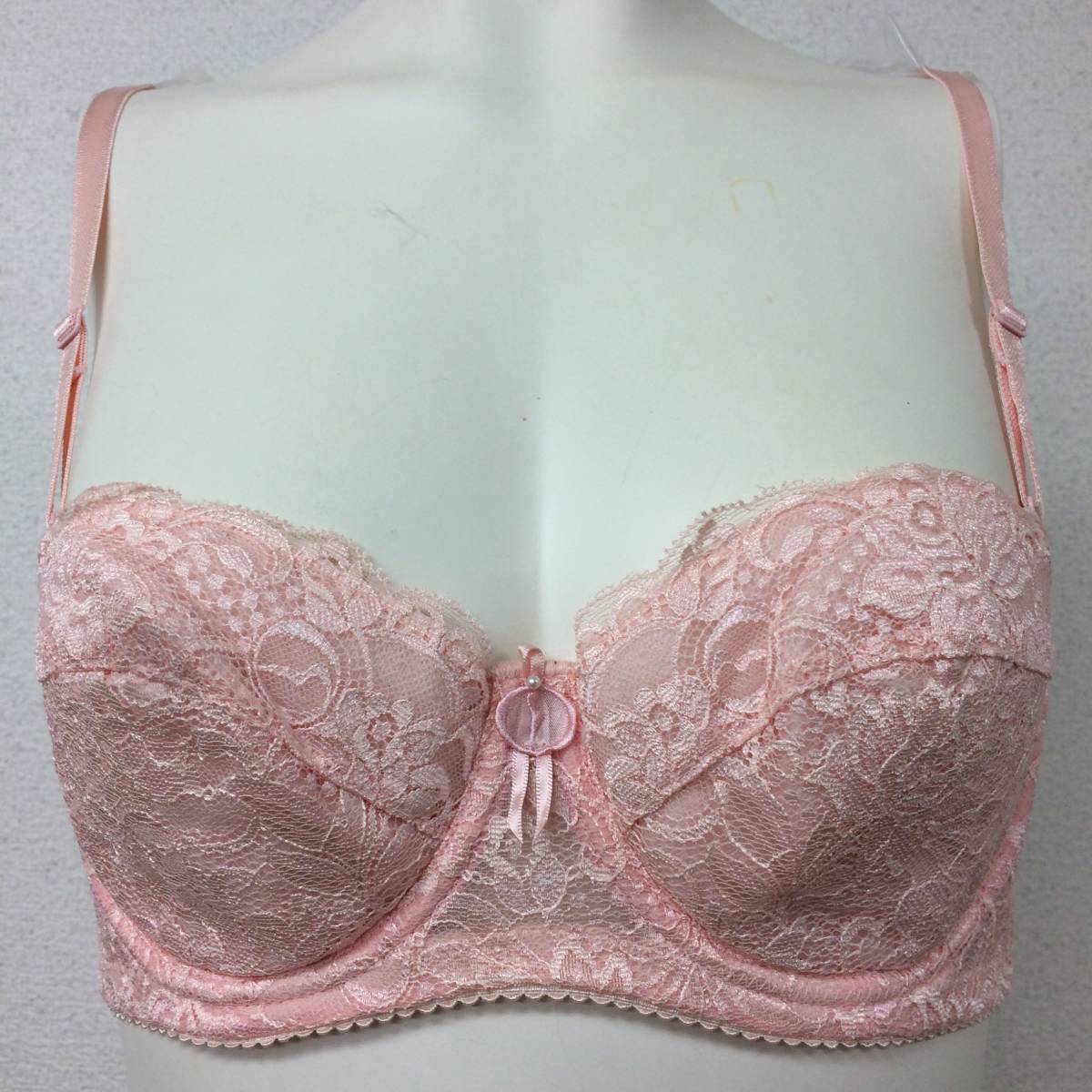 ★美品★ダイアナ 補正下着 ブラジャー B75 ピンク オレンジ 大きいサイズ 補整下着 矯正下着 ダイエット 着痩せ 引締め かわいい №42