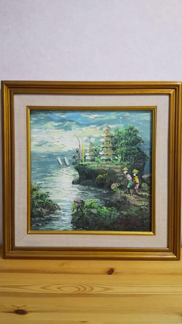 ☆美品☆絵画 バリ島 壁掛け 油絵 アート パネル インドネシア