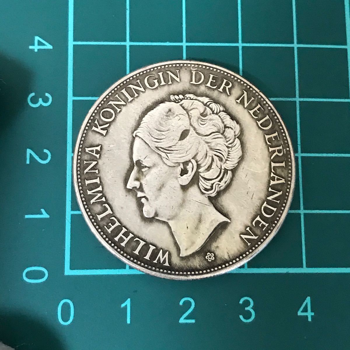 オランダ2 1/2 ギルダ銀貨 古銭 アンティークコイン 美品 10枚セット