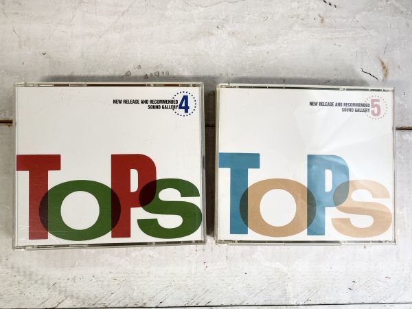 ●CD2組『TOPS』NEW RELEASE AND RECOMMENDED SOUND GALLERY 93'-4 / 93'-5 邦楽＆洋楽 TOSHIBA EMI　非売品　保管品_画像1