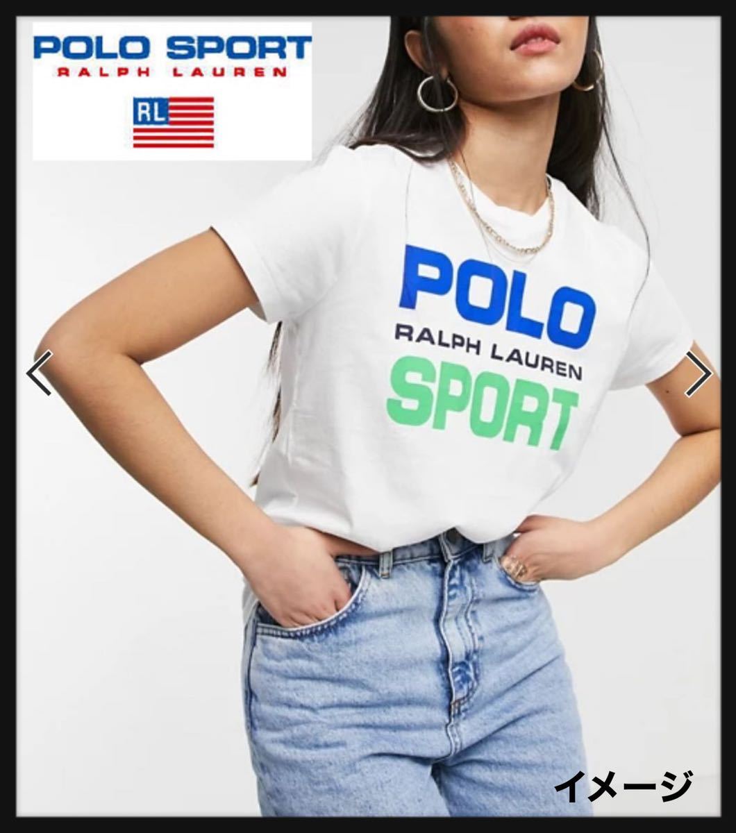 【希少】90s POLO SPORT RALPH LAUREN ポロ スポーツ ラルフローレン 半袖 Tシャツ ビッグロゴ/ RRL 1992 1993 当時物