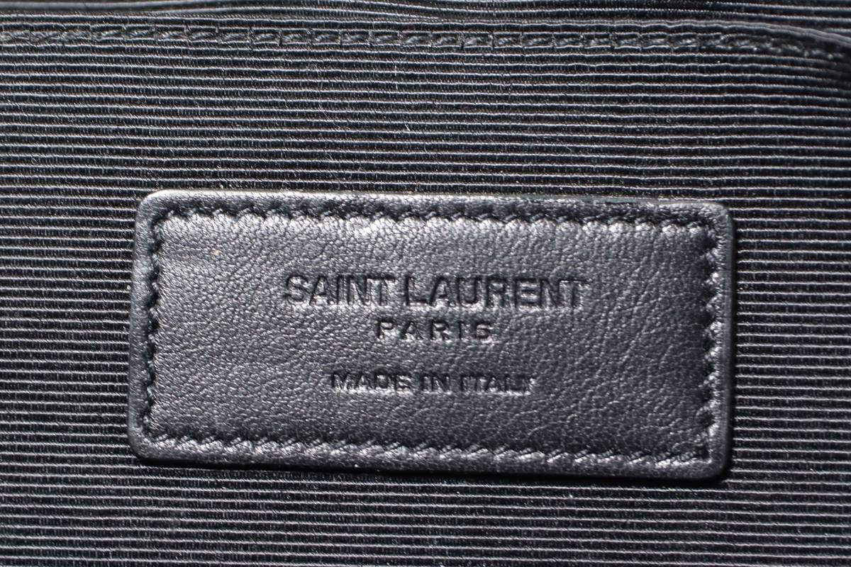 ☆サンローランパリ Saint Laurent Paris クロコ型押し クラッチバッグ