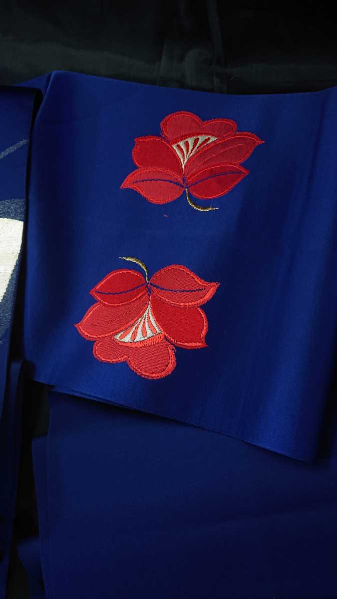 椿 織り出し 金糸 名古屋帯-