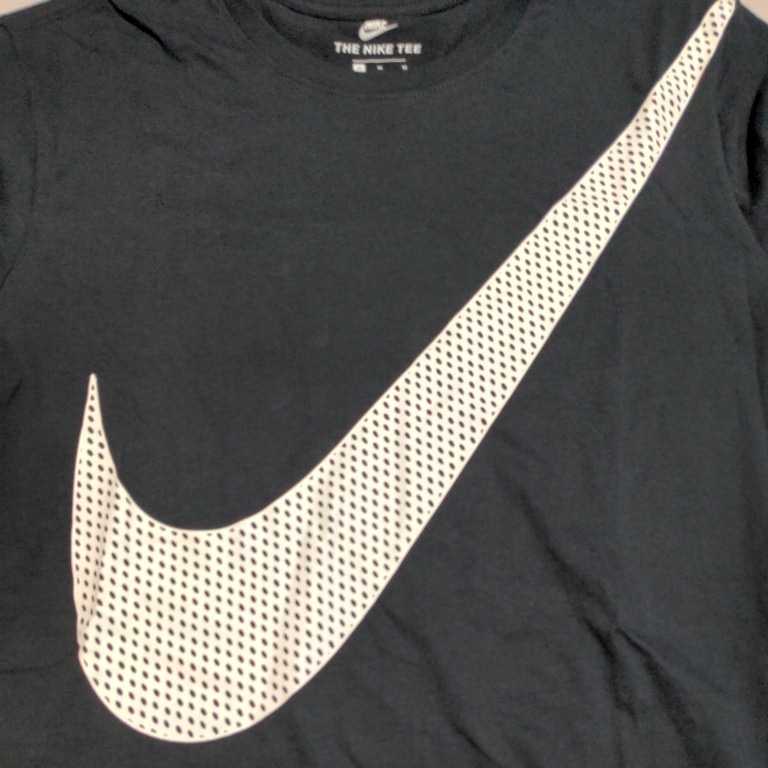 ラスト 新品未使用 NIKE 半袖 Tシャツ Mサイズ SWOOSH ビッグロゴ スウォッシュ ナイキ メンズ 黒 ブラック_画像2