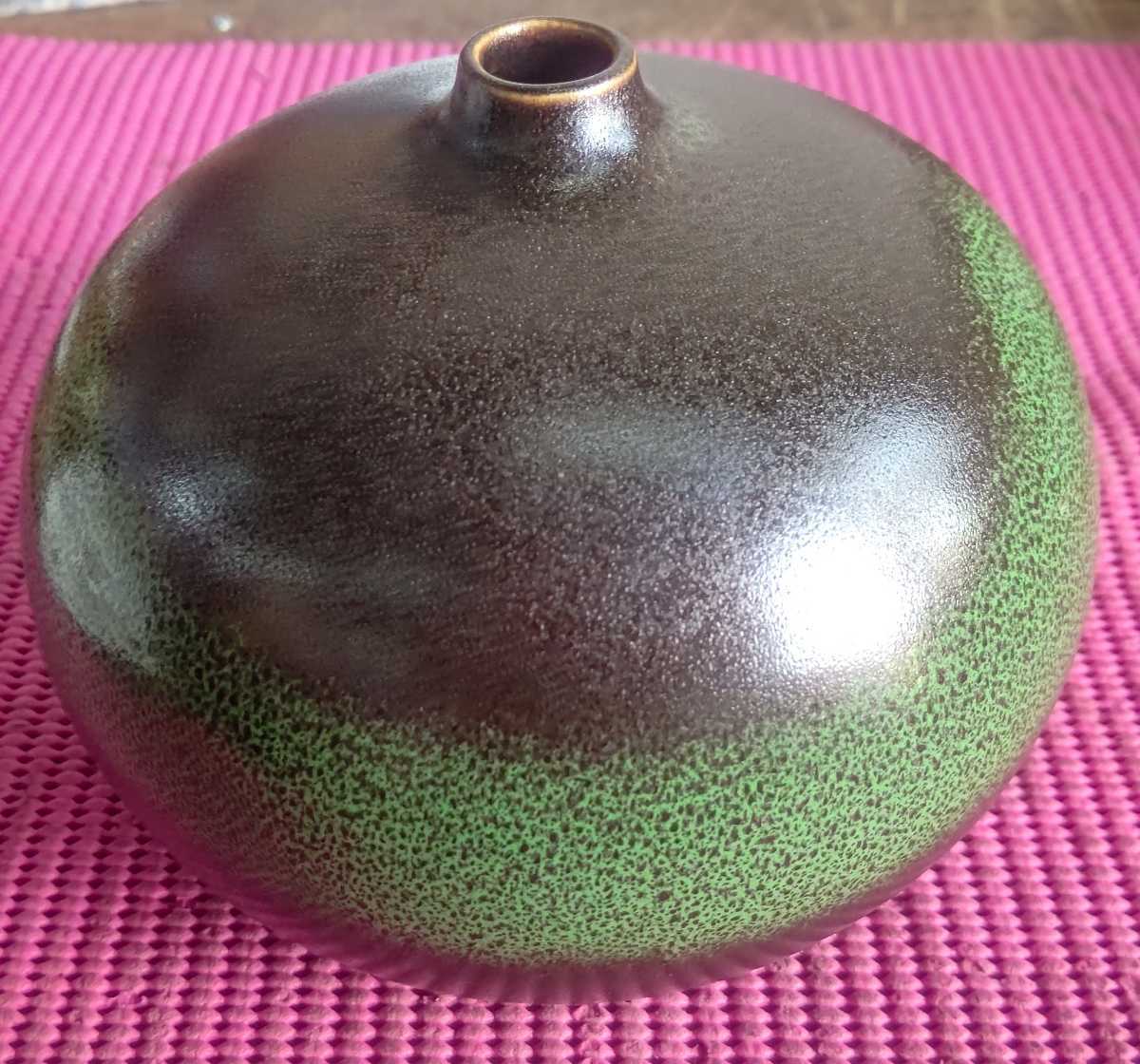ヤフオク! - 平安橘吉 たち吉 翡翠 花生 花瓶 花器 花入 一輪挿し