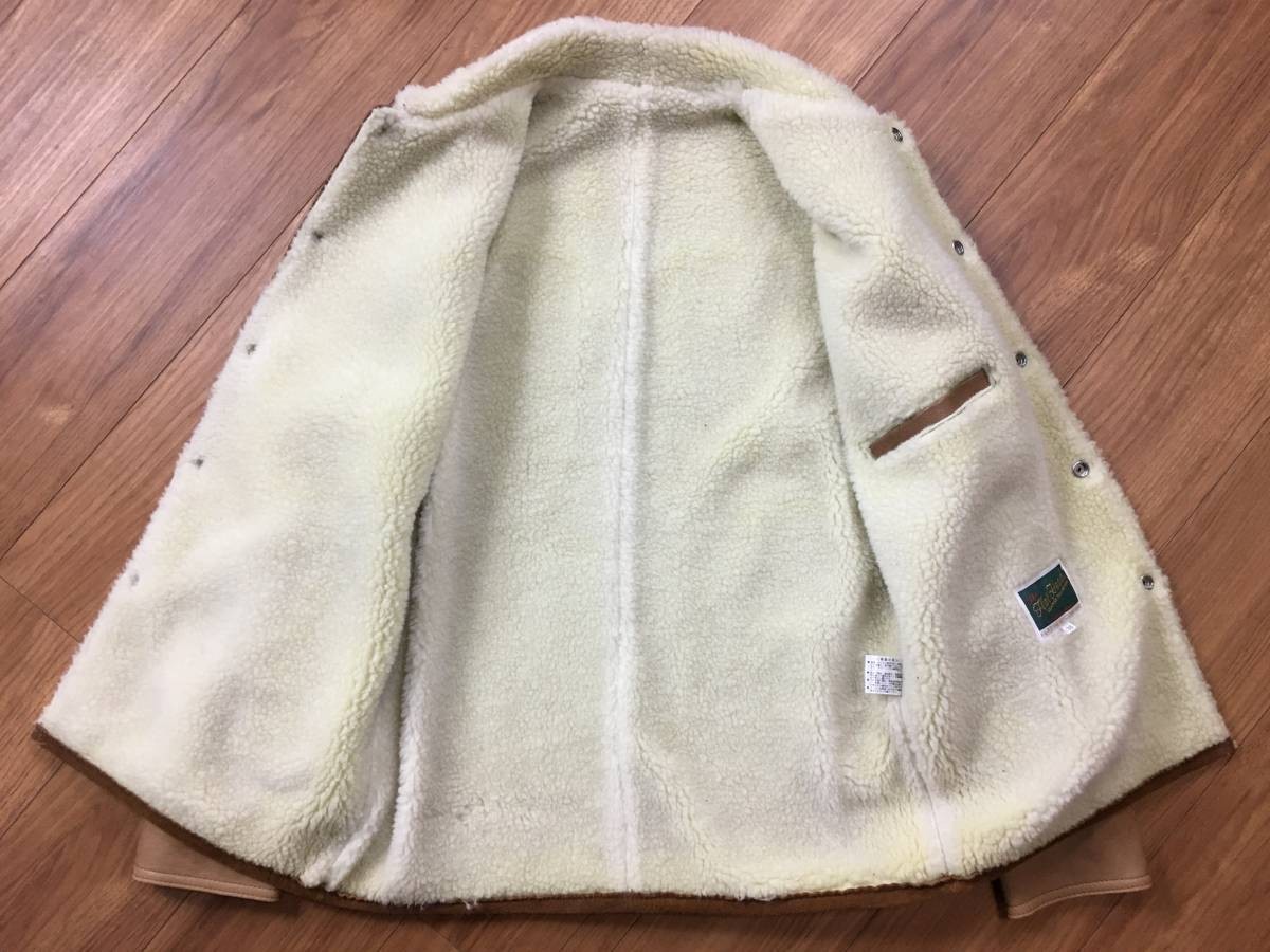 THE FLAT HEAD フラットヘッド 鹿革 ディアスキン ボア ランチコート