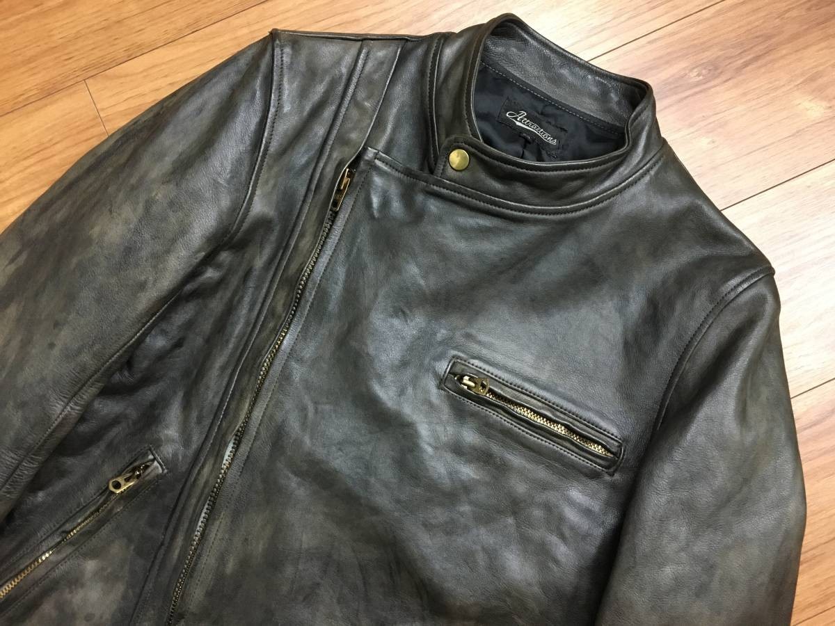 本日特価】 Riders Leather Attractions 極美品 Jacket 36 モーター