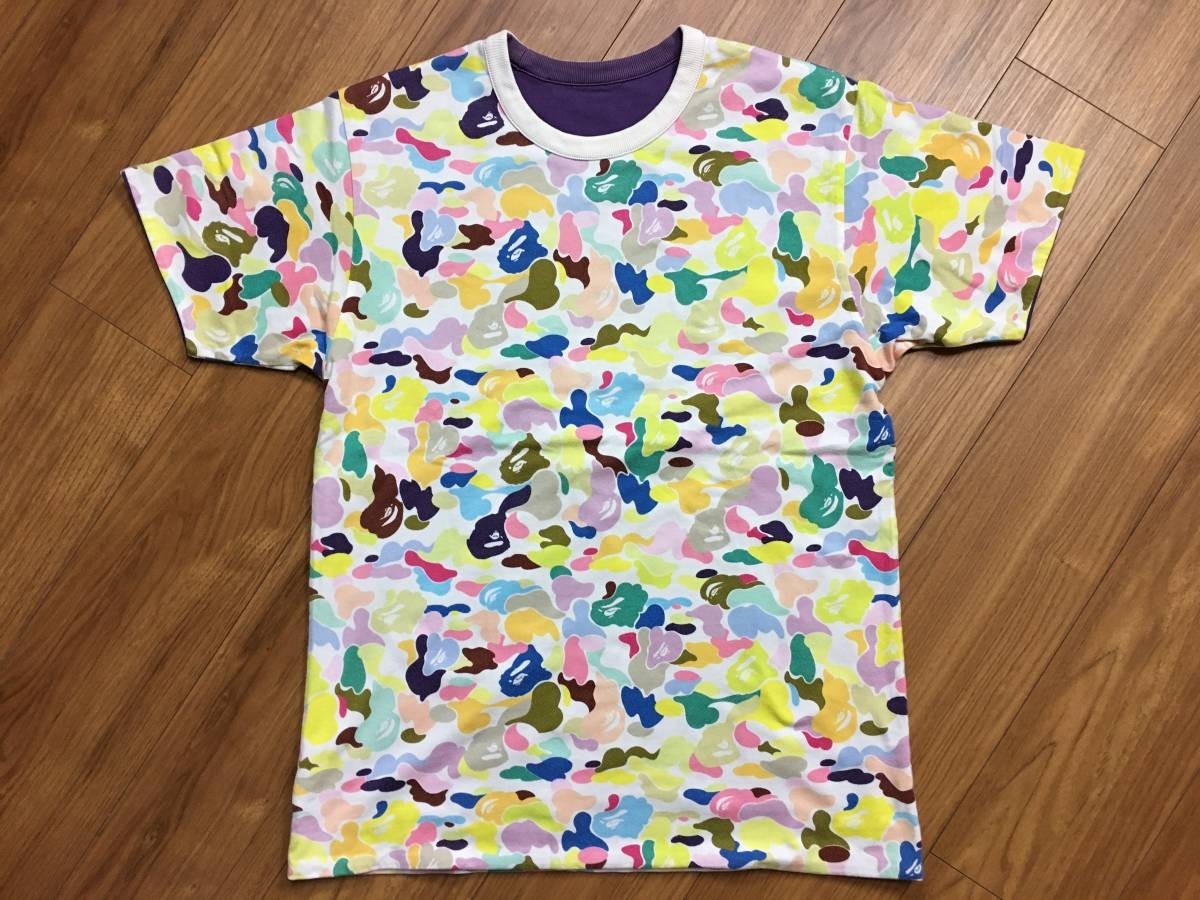 品多く アベイシングエイプ APE BATHING A multi リバーシブル tシャツ