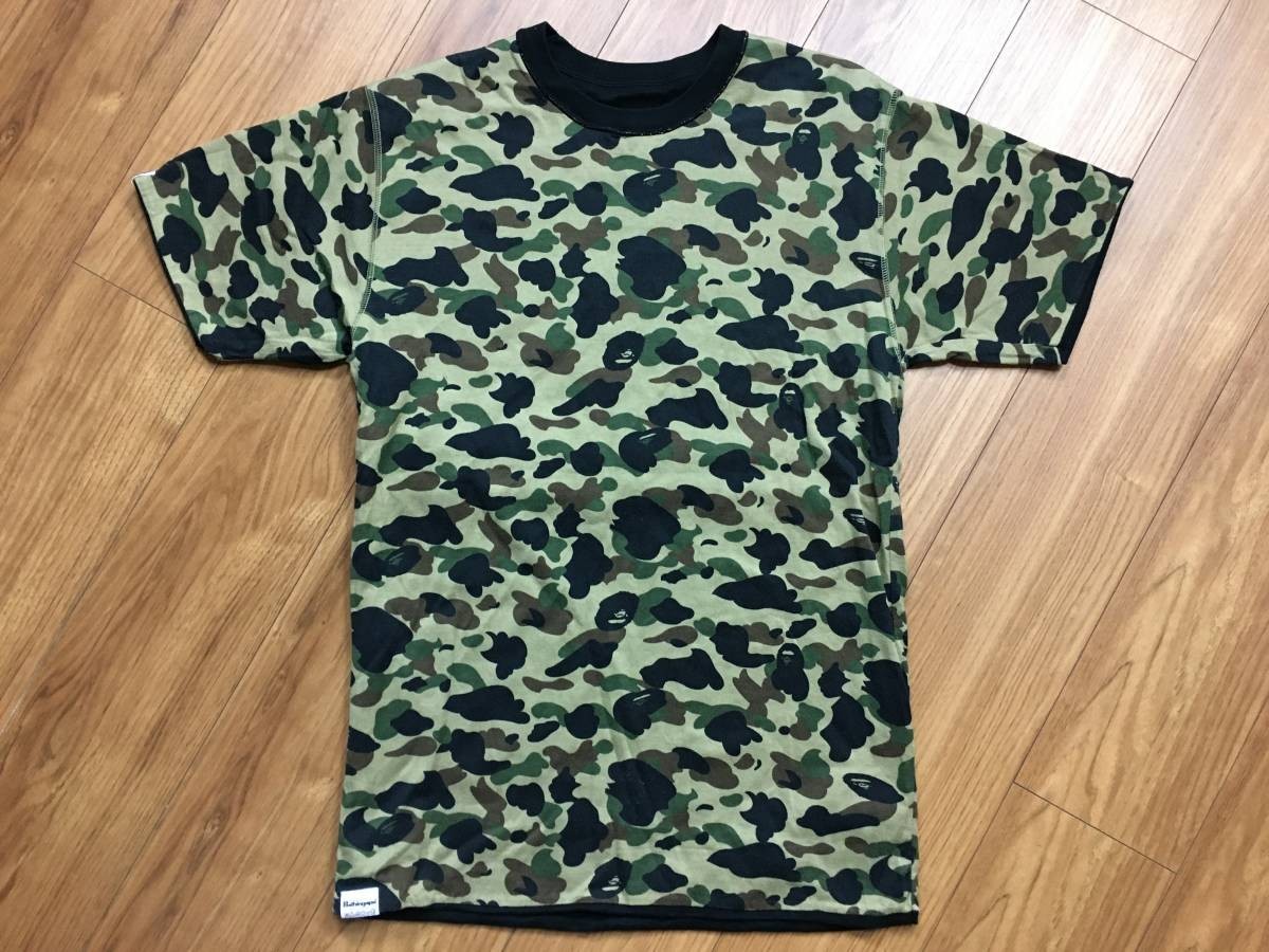 柔らかな質感の A BATHING APE アベイシングエイプ 1st camo 猿迷彩 t