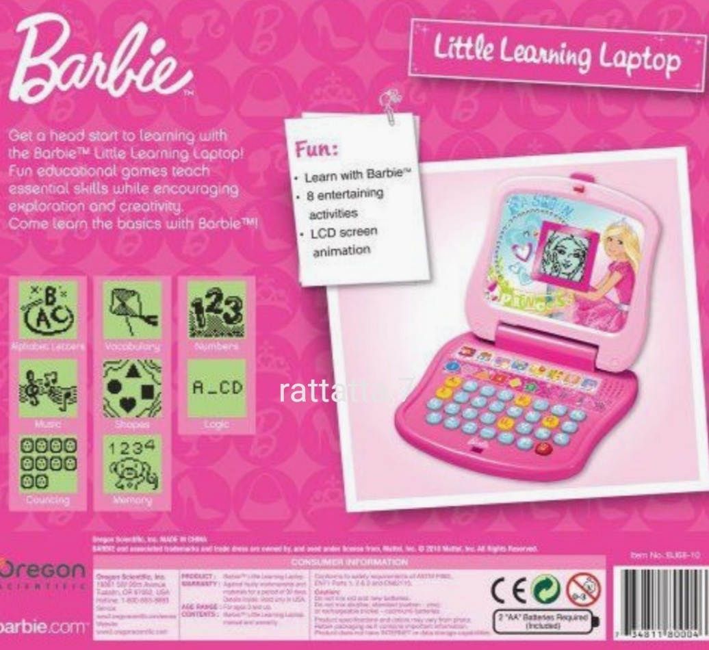 *Barbie*Oregon Scientific Laptop*Learning Game* Barbie * учеба игра * английский язык * ноутбук 