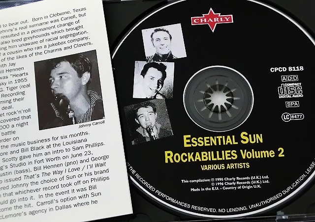 Essential Sun Rockabillies 2 レア CD 25曲 サンレコード ロカビリー ピュアロカ 50年代 50’s Johnny Carroll Jack Earls Warren Smithの画像3