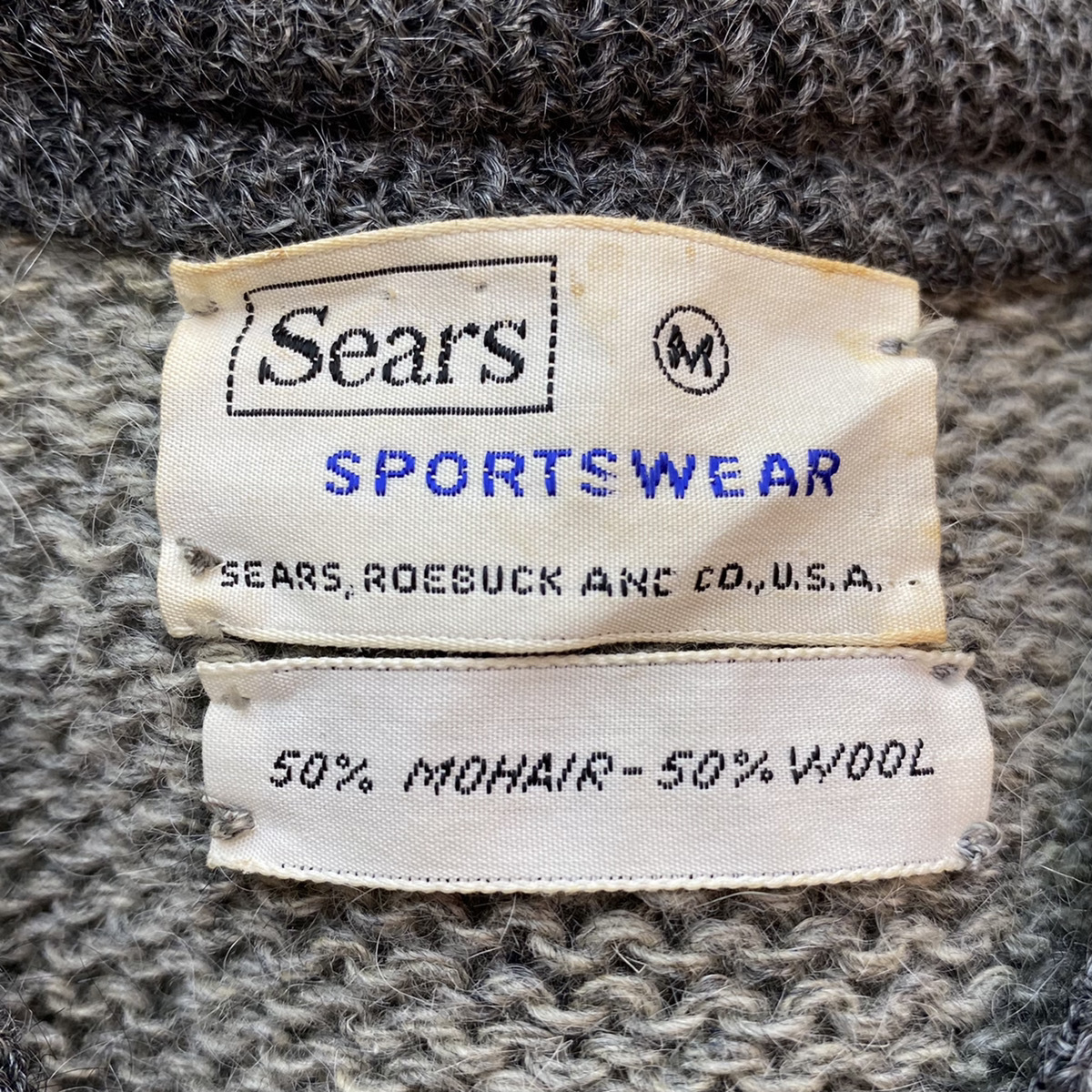 ○ 60s Vintage Sears シアーズ モヘア カーディガン Sportswere製