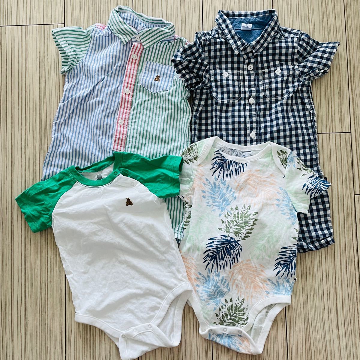 BabyGap ベビーギャップ てんとう虫 ロンパース 半袖 ベビー服 50 60 3-6months ボーダー くま 2枚セット | ベビーギャップ カバーオール 60 ボーダー グレー | trufar.com BabyGap ベビーギャップ てんとう虫 ロンパース 半袖 ベビー服 50 60 3-6months ボーダー くま 2枚セット | ベビーギャップ カバーオール 60 ボーダー グレー | trufar.com