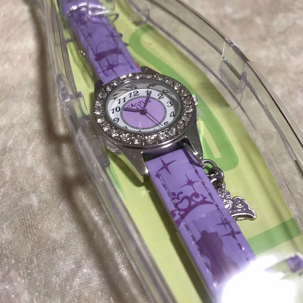 【新品】[カクタス] キッズ腕時計 チャーム付 CAC-71-L09 正規輸入品 パープル かわいい キッズ_画像6