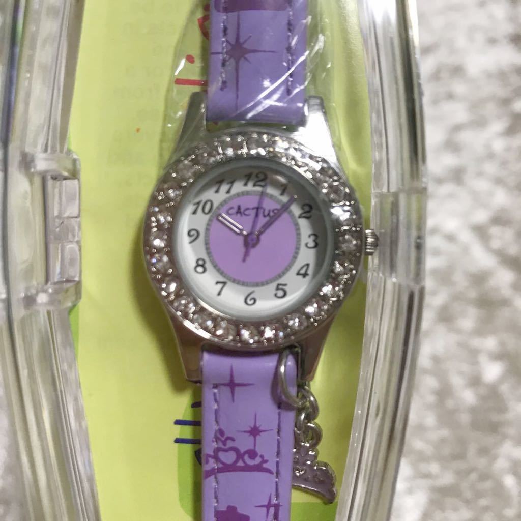 【新品】[カクタス] キッズ腕時計 チャーム付 CAC-71-L09 正規輸入品 パープル かわいい キッズ_画像7
