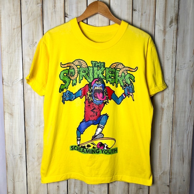 バンドT・ロックT THE STRIKERS ツアーTシャツ Mぐらい 2012年 オールド ヴィンテージ PUNK パンク ザ・ストライカース ●49