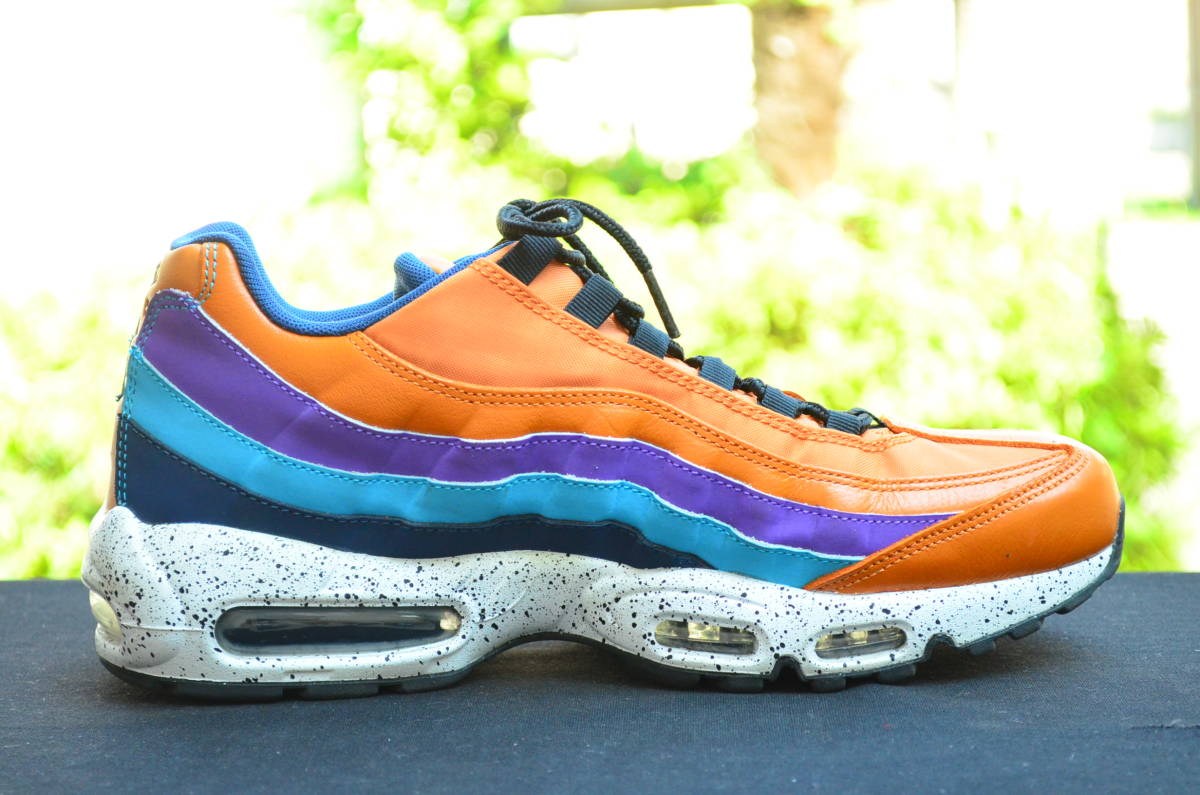 ナイキ NIKE AIR MAX 95 PRM 28.0cm エアマックス 95 プレミアム 538416-800 オレンジ/ブルー 中古 画像17枚掲載中_画像5