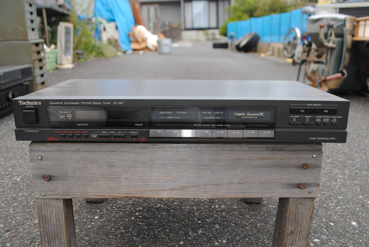  audio love . house. place warehouse goods discharge Technics FM AM stereo tuner ST-G6T 425x220x60 millimeter 