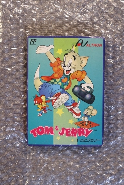 FC ファミコン トムとジェリー TOM&JERRY 箱説 ハガキ付き 完品_画像1