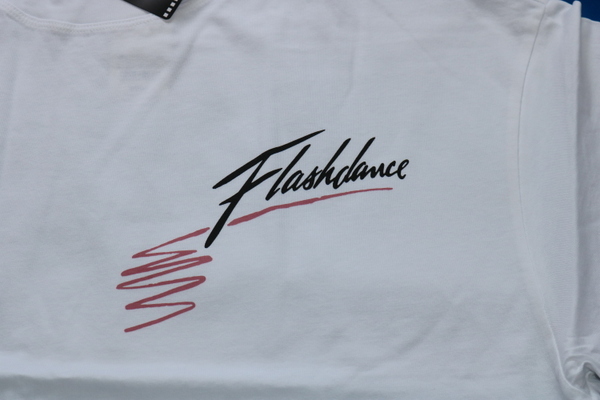 Flashdance　フラッシュダンス　白　Tシャツ　レディース　XL　新品 未使用 _画像1