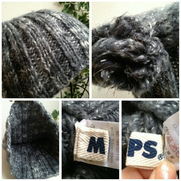 ◆MPS◆ラメ入りのミックスカラーが可愛いニット帽◆～55cm_画像3