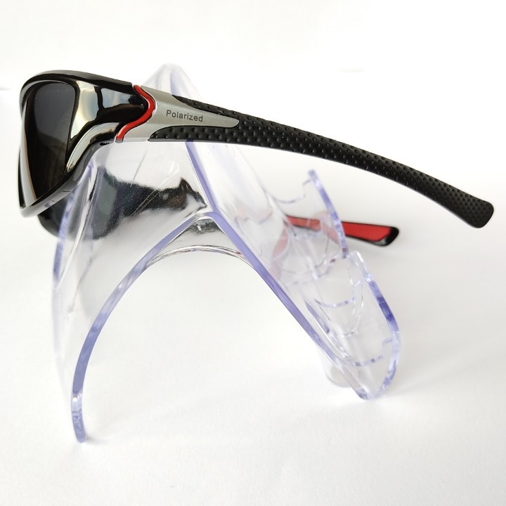 紫外線カット　スポーツサングラス＆ミラータイプスポーツサングラス　ダークブルー　2本セット
