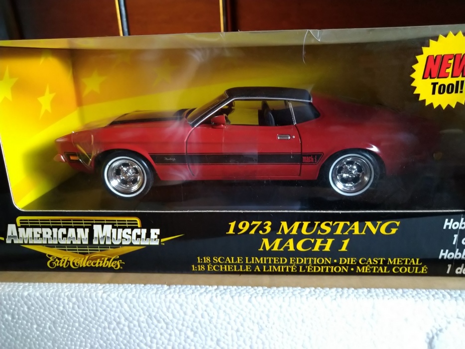 A.M 1/18 MUSTANG ムスタング MACH 1 マッハ1 (RED) 1973_画像1