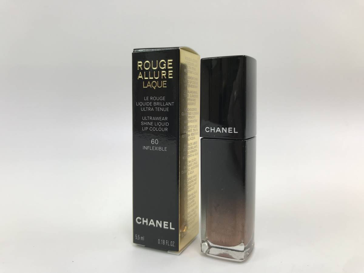 ☆シャネル 【CHANEL】 ルージュ アリュール ラック 5.5ml 60 アンフレクシブル　＆シャネルサンプルコスメ3点セット　♯148300-33_画像2