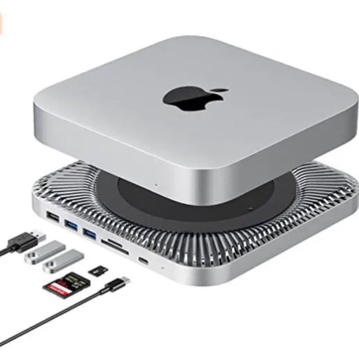 Mac Mini 用 7-in-1ドッキングステーション 多機能ハブ USB type c