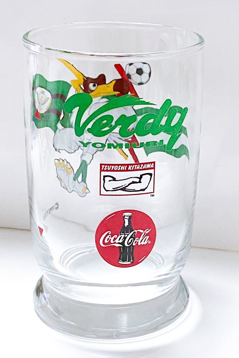 Coca-Cola 読売ベルディ verdy コカコーラ グラス レトロ サッカー ②_画像2