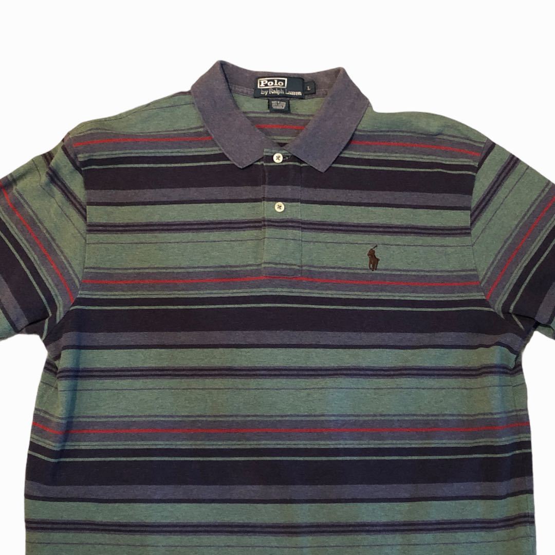 ヤフオク! - 90年代 POLO RALPH LAUREN マルチボーダ...