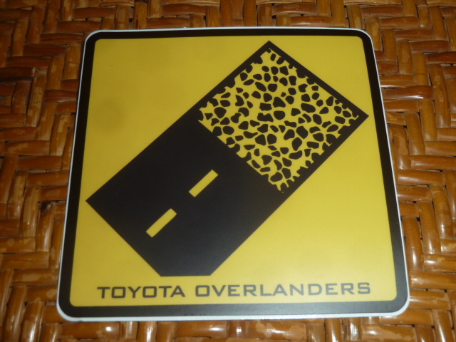 TOYOTA OVERLANDERS ステッカー トヨタ 北米 USDM タコマ タンドラ FJクルーザー fj サーフ プラド ハイラックス ランクル 60 70 80 185 16_“TOYOTA OVERLANDERS”本物ステッカー！