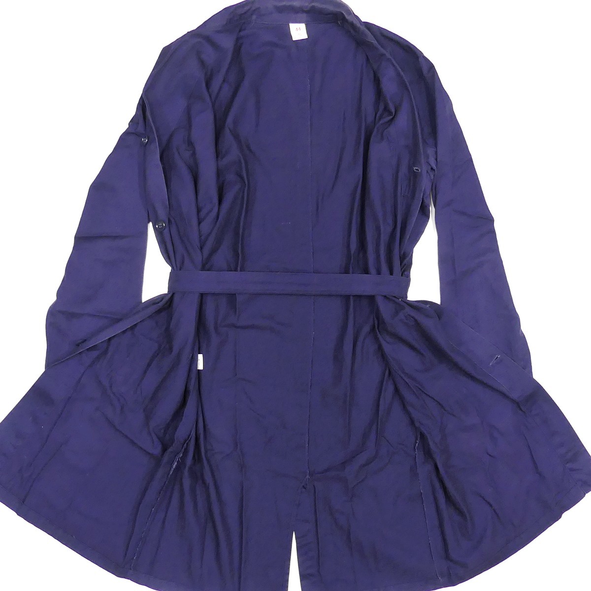 prompt decision * Italy made INDUSTRIAL DESIGN* men's S rank trench coat in dust real design 44 shop coat navy blue navy long coat 
