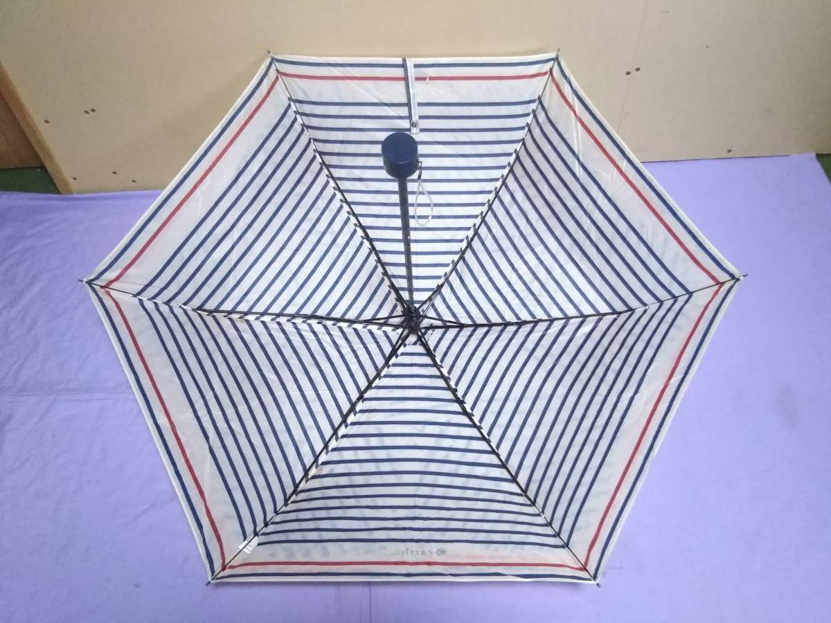 *earth earth / music & ecology / folding umbrella /. rain combined use / parasol / umbrella / diameter approximately 91cm/ marine border 