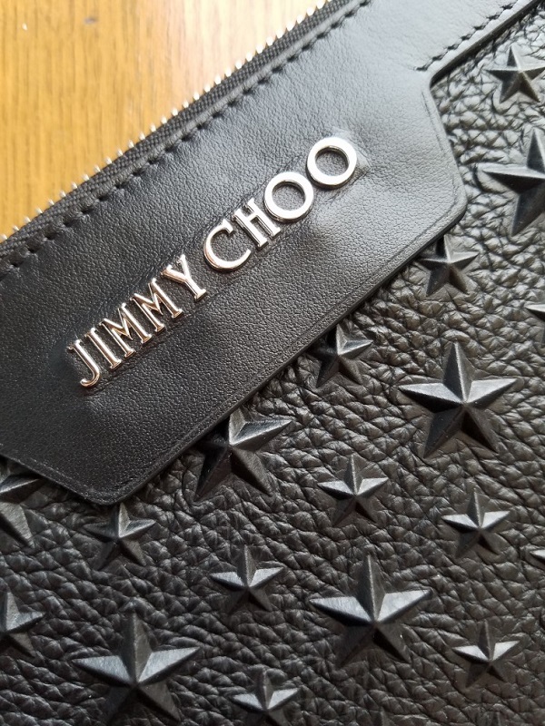 新品 JIMMY CHOO ジミーチュウ DEREK スター エンボス クラッチバッグ