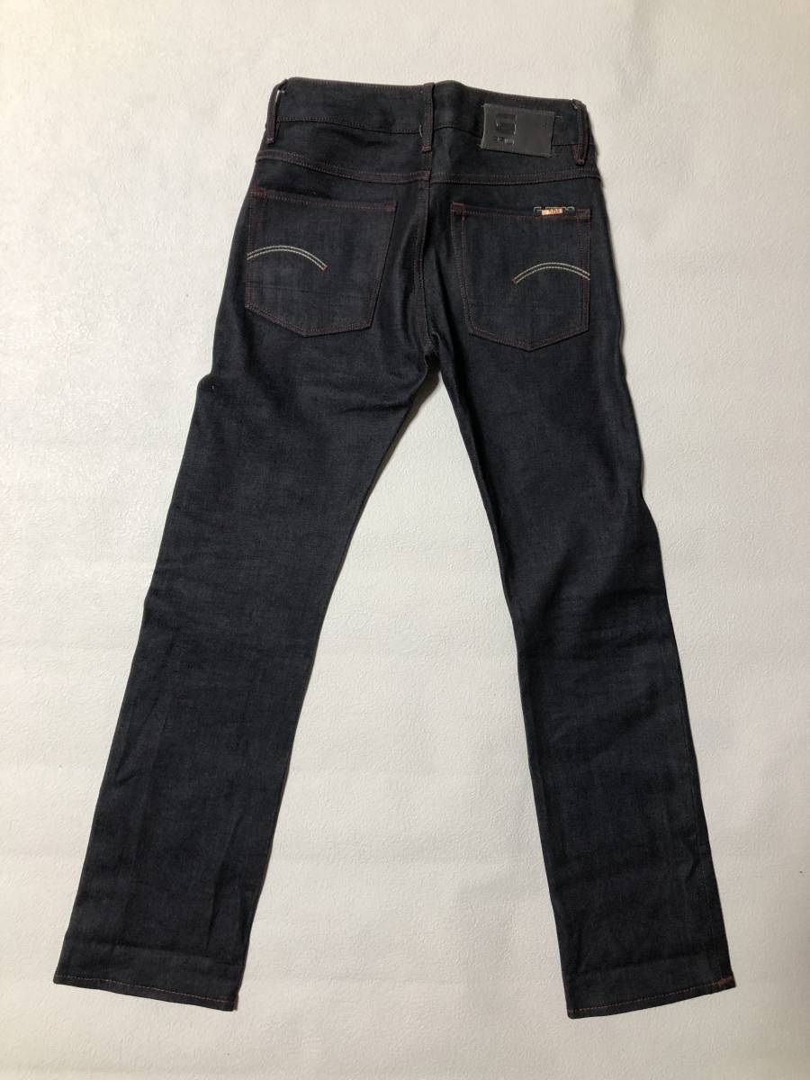  prompt decision beautiful goods G-Star Rawji- Star low 3301 jeans Denim 24 -inch skinny dark blue thin lady's 